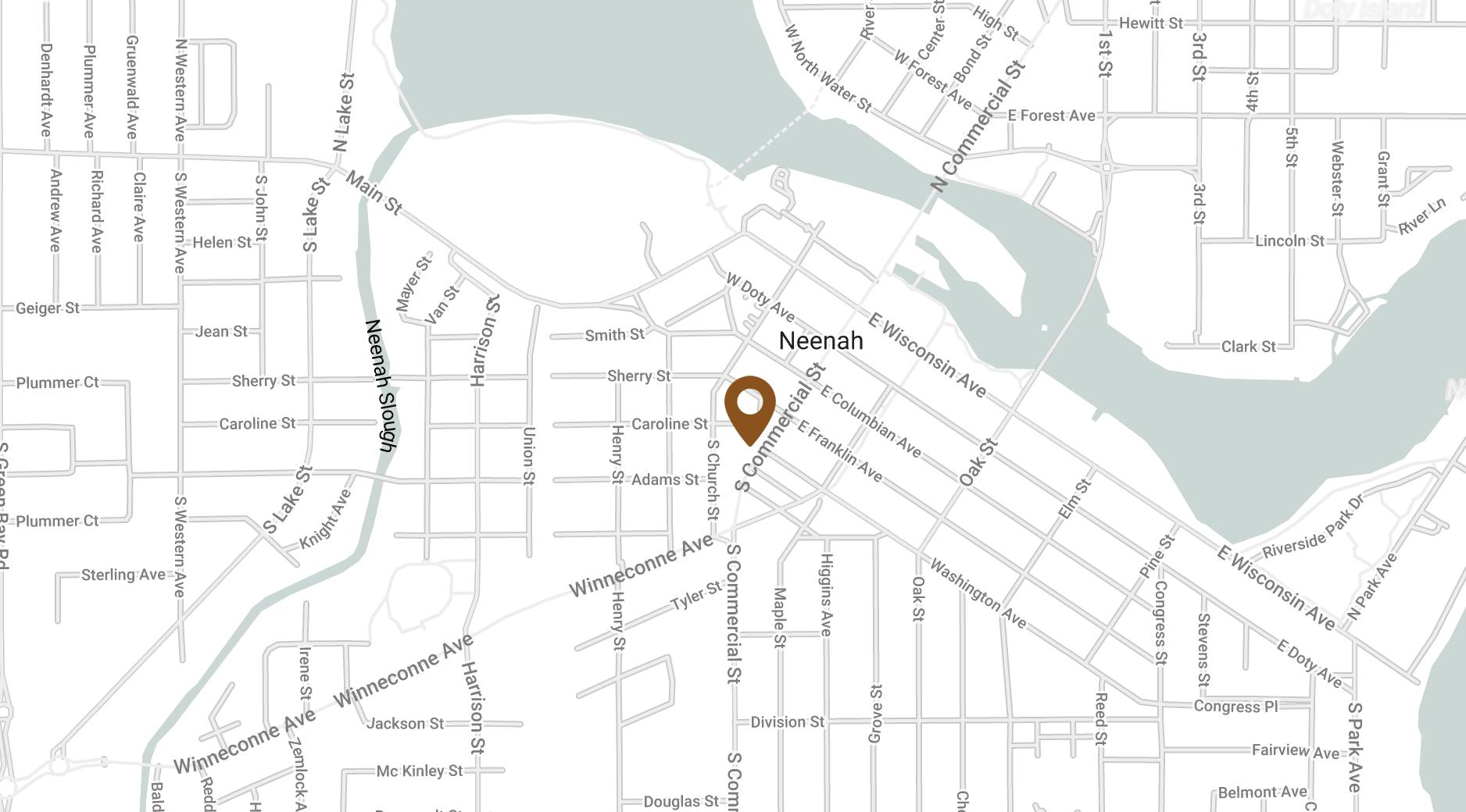 Neenah Location Map